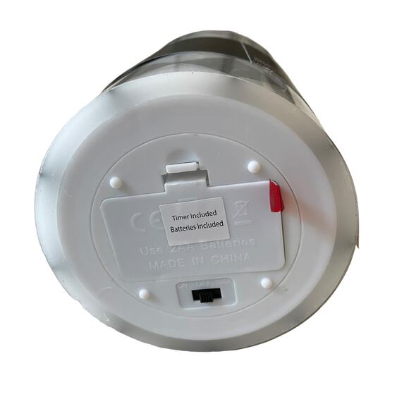 QUEENWEST Wax LED Pillar Candle Black & White Harlequin Checkered Fall Decor New - Picture 10 of 10